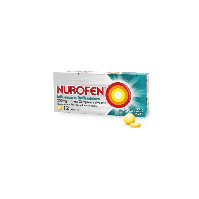 Nurofen Influenza e Raffreddore 12 Compresse Rivestite