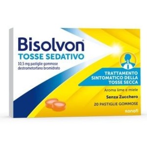Bisolvon Tosse Sedativo 10,5 Mg Pastiglie Gommose Destrometorfano Bromidrato