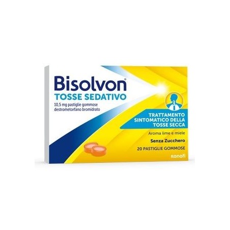 Bisolvon Tosse Sedativo 10,5 Mg Pastiglie Gommose Destrometorfano Bromidrato