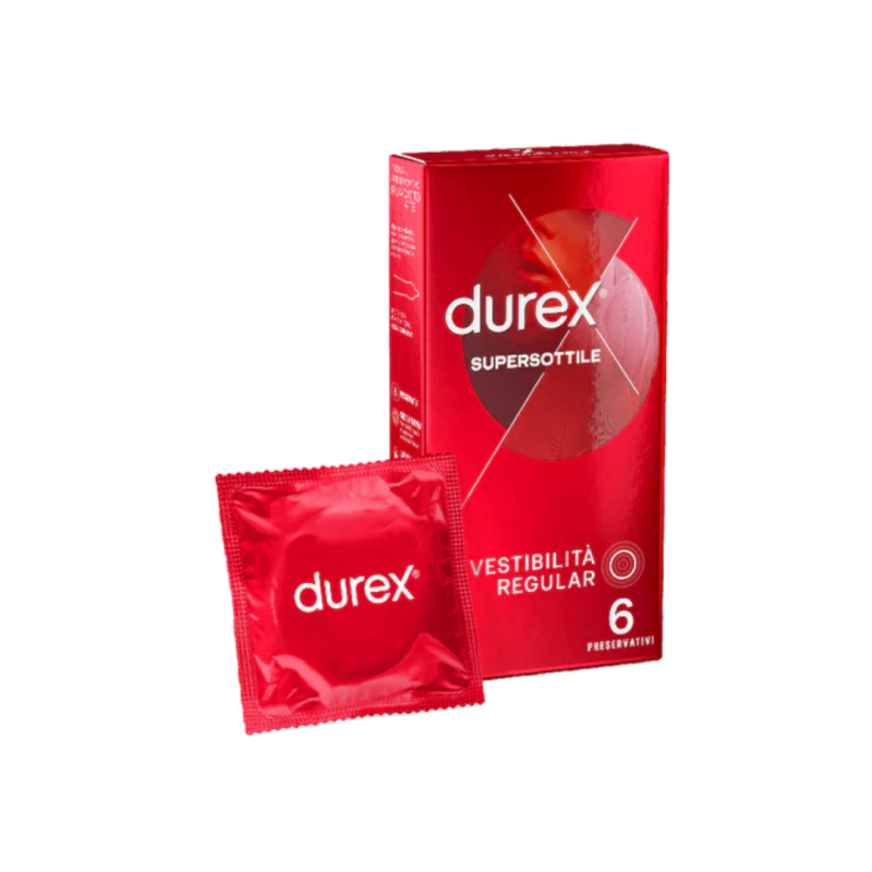 Durex Supersottile Vestibilità Regular - 6 pezzi