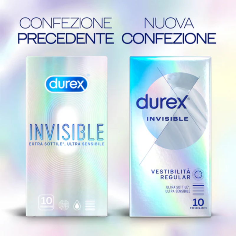 Durex Invisible Vestibilità Regular - 6 pezzi Durex Invisible Vestibilità Regular - 6 pezzi