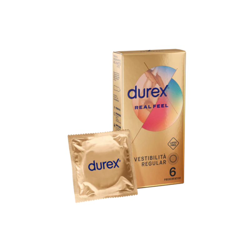 Durex Real Feel Vestibilità Regular - 6 Pezzi Durex Real Feel Vestibilità Regular - 6 Pezzi