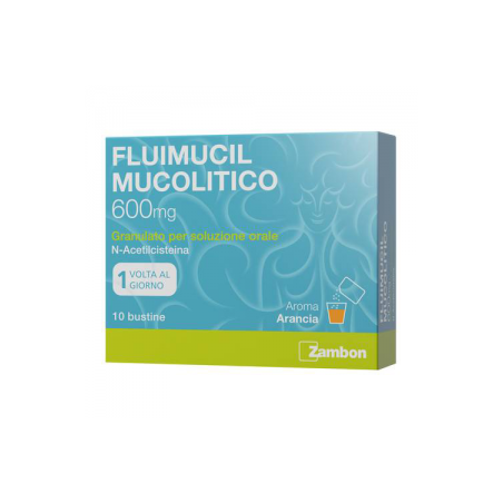 Fluimucil Mucolitico 600 Mg Granulato Per Soluzione Orale 10 bustine Fluimucil Mucolitico 600 Mg Granulato Per Soluzione Orale 10 bustine