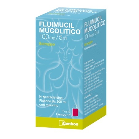 Fluimucil Mucolitico 100 Mg/5 Ml Sciroppo N-acetilcisteina 200 ml