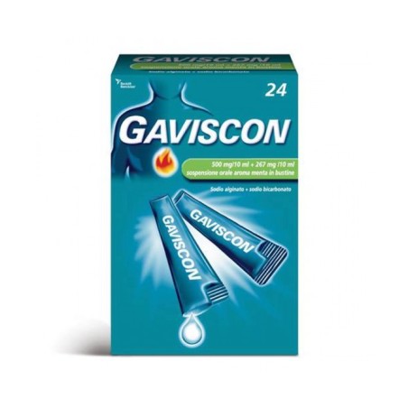 Gaviscon 24 bustine 500+267mg/10ml