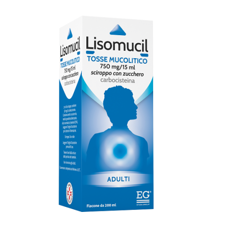 Lisomucil Tosse Mucolitico Adulto Sciroppo con zucchero flacone 200 ml Lisomucil Tosse Mucolitico Adulto Sciroppo con zucchero flacone 200 ml