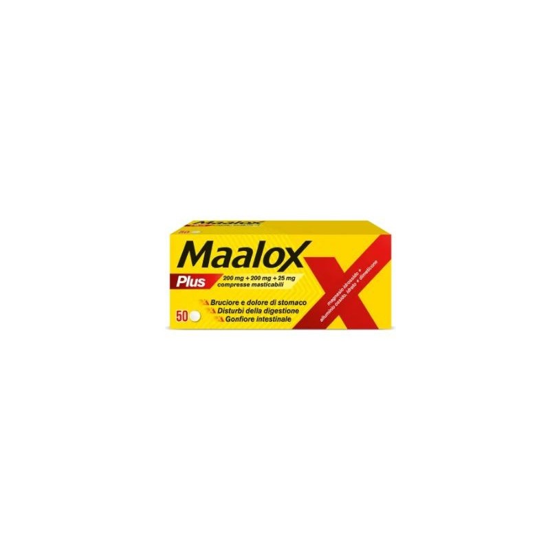 Maalox plus 50 compresse masticabili