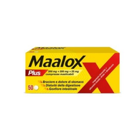 Maalox plus 50 compresse masticabili