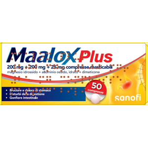 Maalox plus 50 compresse masticabili