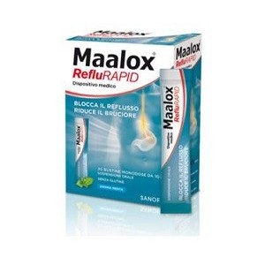 Sospensione orale maalox reflurapid 20 bustine monodose da 10 ml