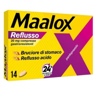 Maalox Reflusso 20 Mg 14 Compresse Gastroresistenti