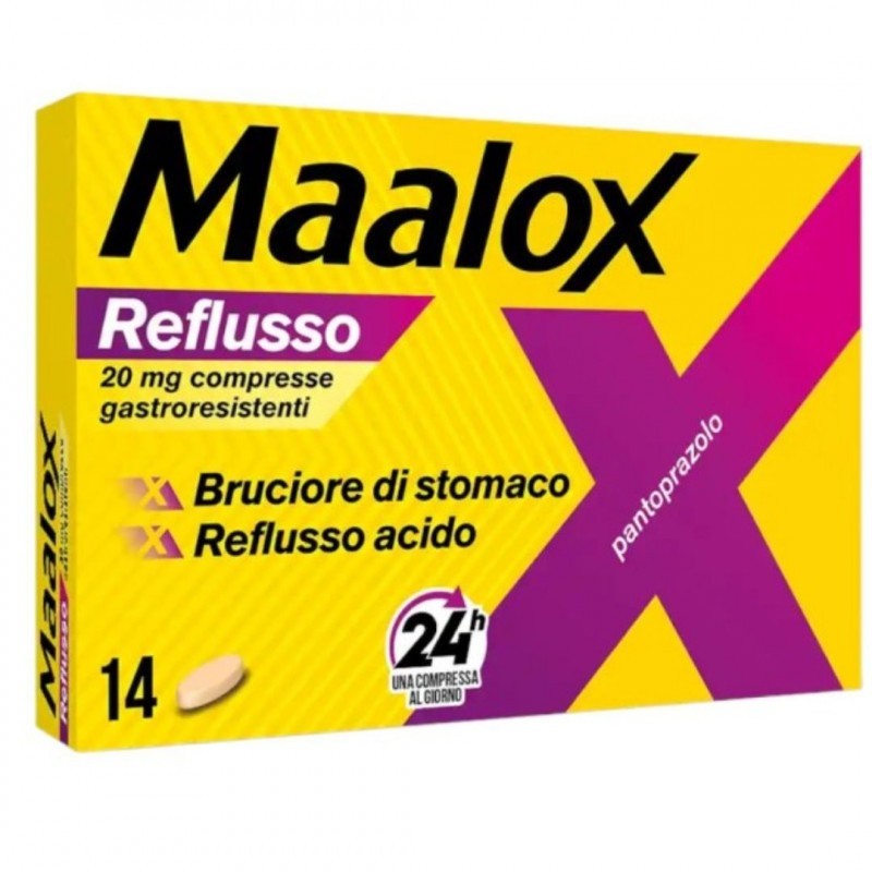 Maalox Reflusso 20 Mg 14 Compresse Gastroresistenti