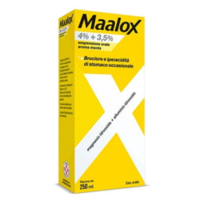 Maalox 4% + 3,5% Sospensione Orale Aroma Menta 250 ml