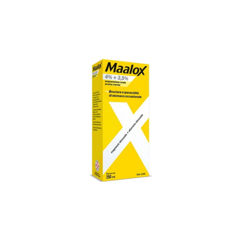 Maalox 4% + 3,5% Sospensione Orale Aroma Menta 250 ml