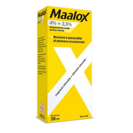 Maalox 4% + 3,5% Sospensione Orale Aroma Menta 250 ml
