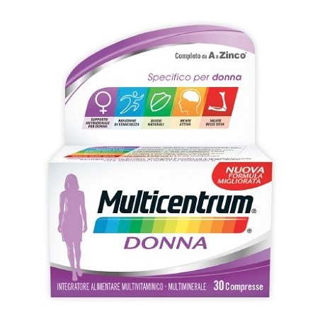 Multicentrum Donna Integratore Multivitaminico e Multiminerale - 30 Compresse