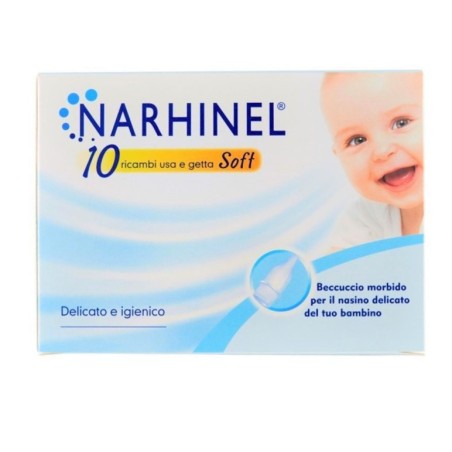 Narhinel Beccucci Nasali di Ricambio Uso e Getta - 10 pezzi