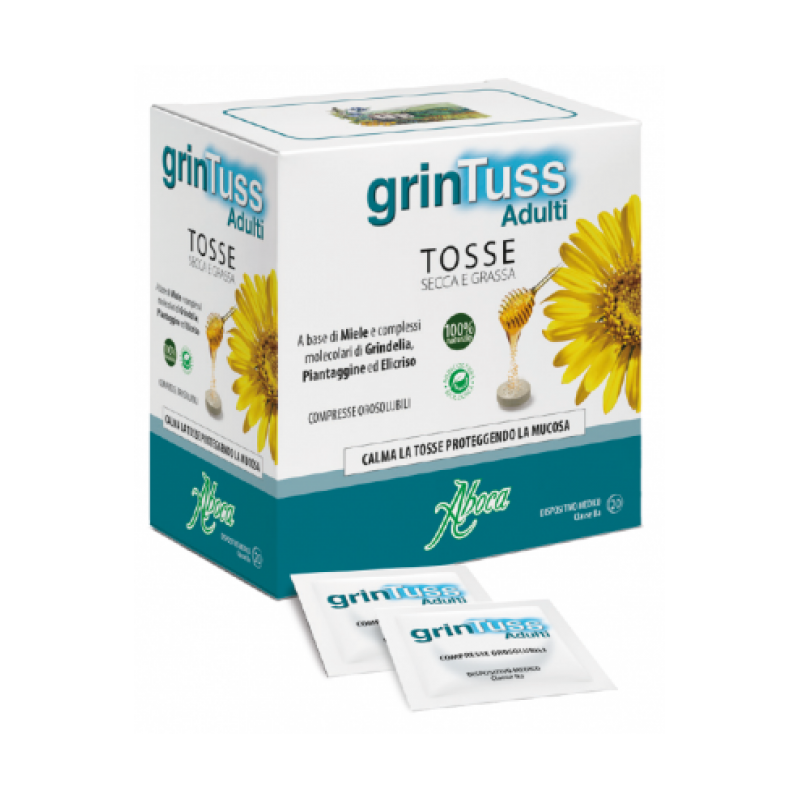 Aboca Grintuss Adulti 20 Compresse Con Poliresin 1,5 G
