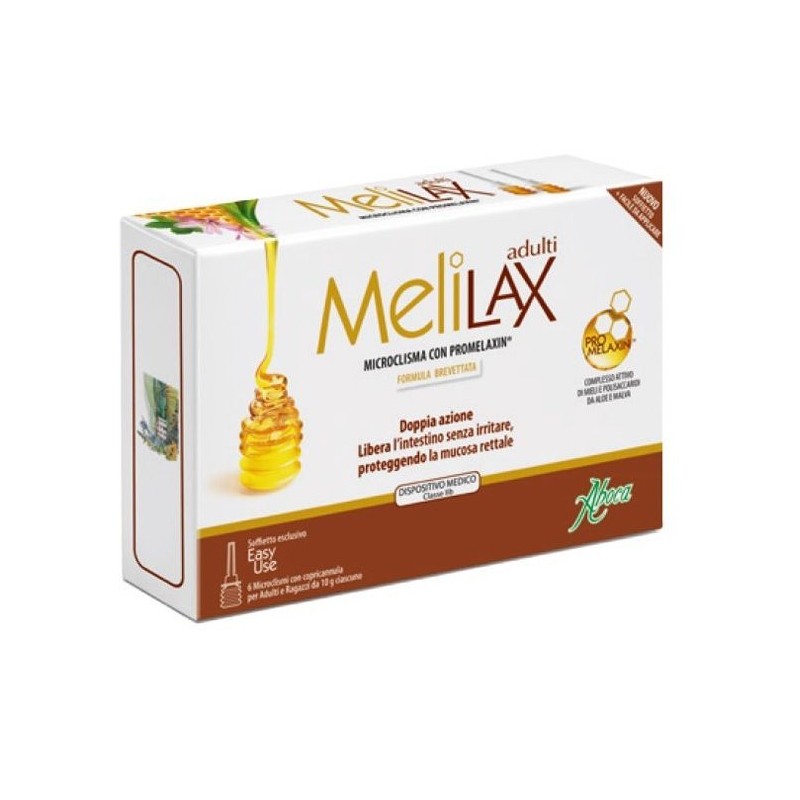 Aboca Melilax Adulti Microclismi stitichezza 6 Pezzi Aboca Melilax Adulti Microclismi stitichezza 6 Pezzi