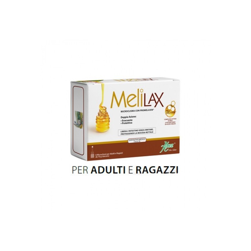Aboca Melilax Adulti Microclismi stitichezza 6 Pezzi Aboca Melilax Adulti Microclismi stitichezza 6 Pezzi