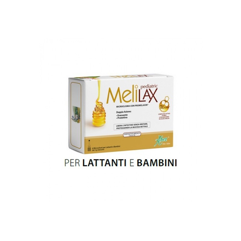 Aboca Melilax Pediatrico Microclismi stipsi 6 Pezzi 5 G