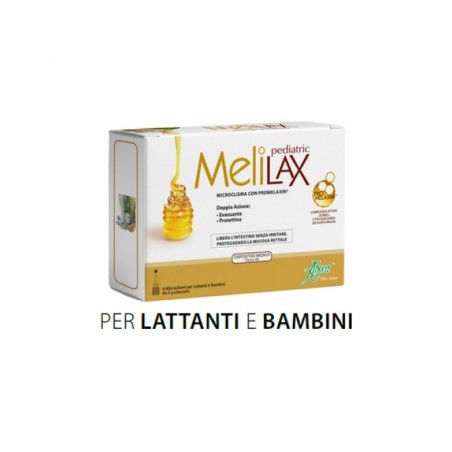 Aboca Melilax Pediatrico Microclismi stipsi 6 Pezzi 5 G
