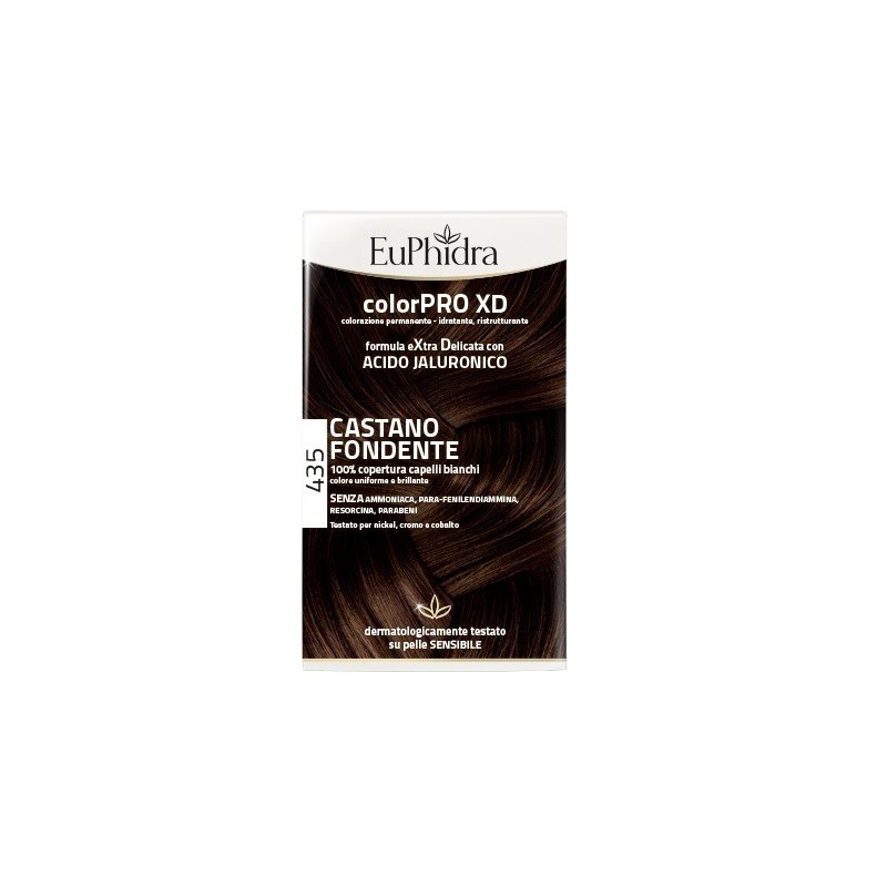 Euphidra colorpro xd 435 castano fondente gel colorante capelli in flacone + attivante + balsamo + g Euphidra colorpro xd 435 castano fondente gel colorante capelli in flacone + attivante + balsamo + g