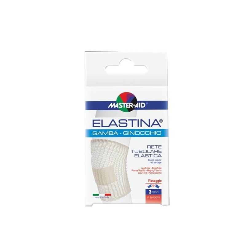 Rete tubolare elastica ipoallergenica master-aid elastina gamba/ginocchio 3 mt in tensione calibro 5
