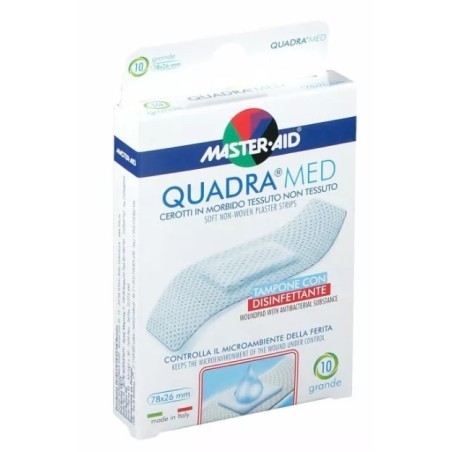 Pietrasanta Pharma Cerotto Master-aid Quadra Dermoattivo Grande 10 Pezzi