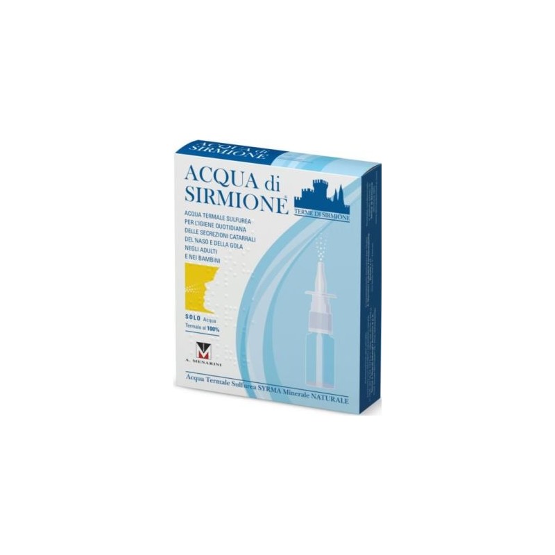 Acqua sirmione minerale naturale 6 fiale 15 ml