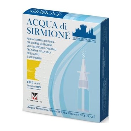 Acqua sirmione minerale naturale 6 fiale 15 ml