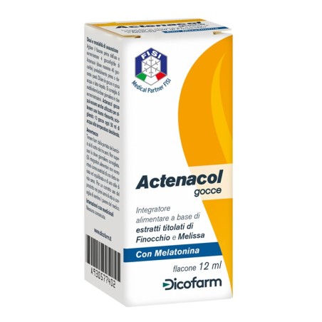 Actenacol Gocce Integratore con Melatonina 12 ml