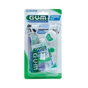 Sunstar Italiana Gum Travel Kit Viaggio 1 Spazzolino Pieghevole Gum Travel + 1 Dentifricio Viaggio 12 Ml + 1 Rocchetto Filo Inte