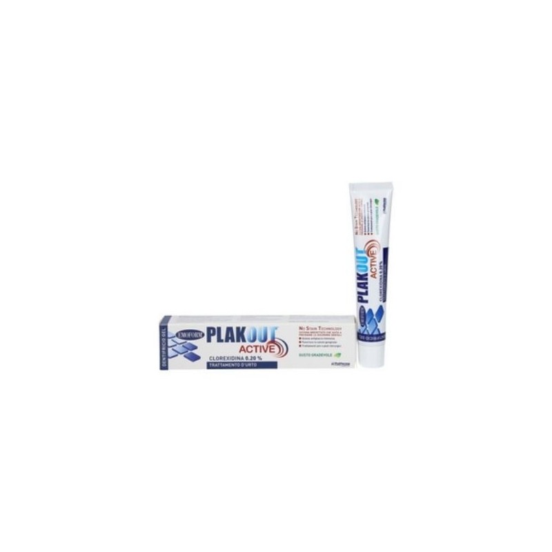 Plakout Active Dentifricio Gel con Clorexedina 0,20% - 75ml