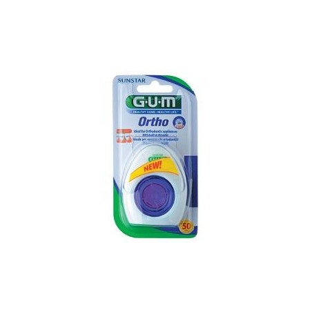 Gum ortho floss filo spugnoso 50 pezzi
