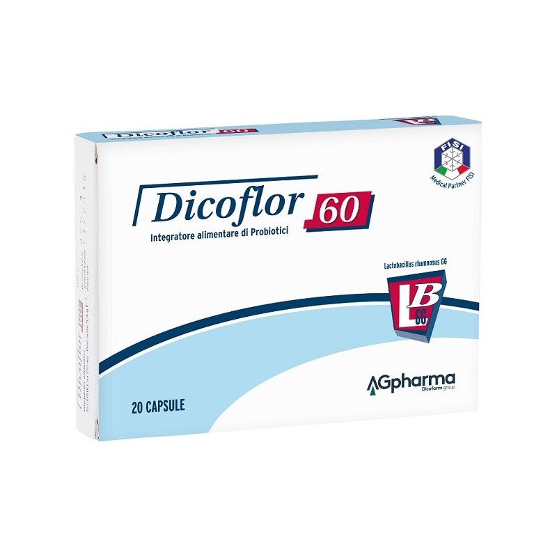 Ag Pharma Dicoflor 60 integratore probiotico 20 Capsule Ag Pharma Dicoflor 60 integratore probiotico 20 Capsule