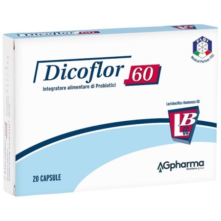 Ag Pharma Dicoflor 60 integratore probiotico 20 Capsule Ag Pharma Dicoflor 60 integratore probiotico 20 Capsule