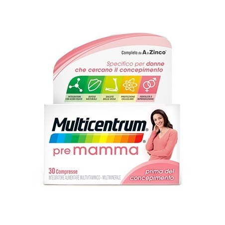 Multicentrum Pre Mamma aiuto per concepimento - 30 Compresse Multicentrum Pre Mamma aiuto per concepimento - 30 Compresse