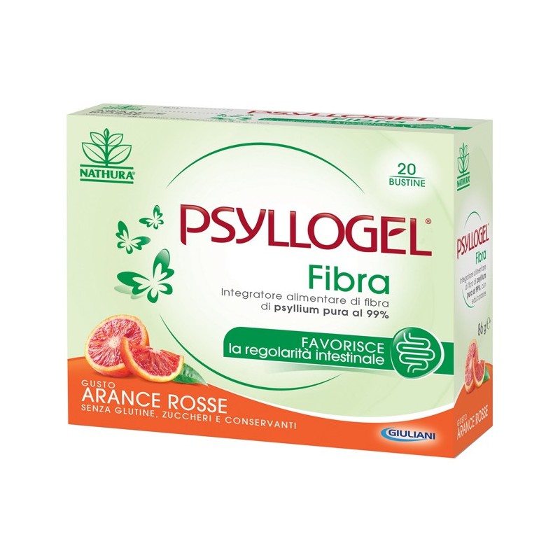 Psyllogel fibra arance rosse 20 bustine