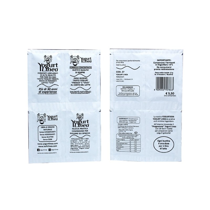 Yogurt linea fermenti liofilizzati 4 bustine