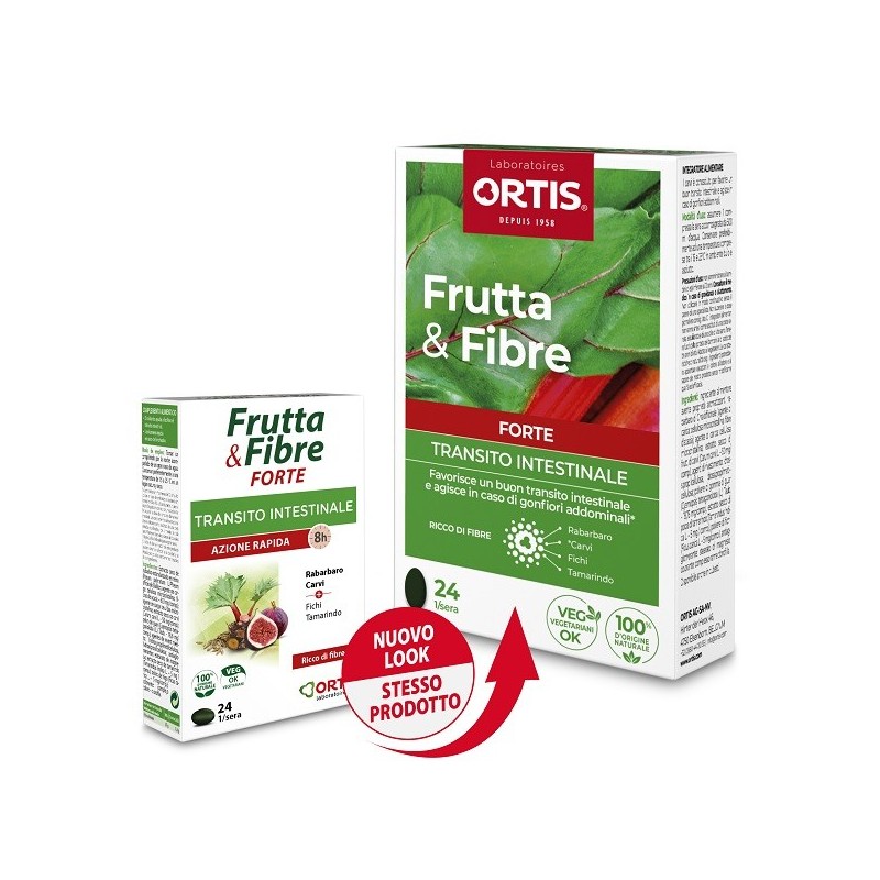 Ortis Frutta & Fibre Integratore per la Stitichezza - 24 Compresse