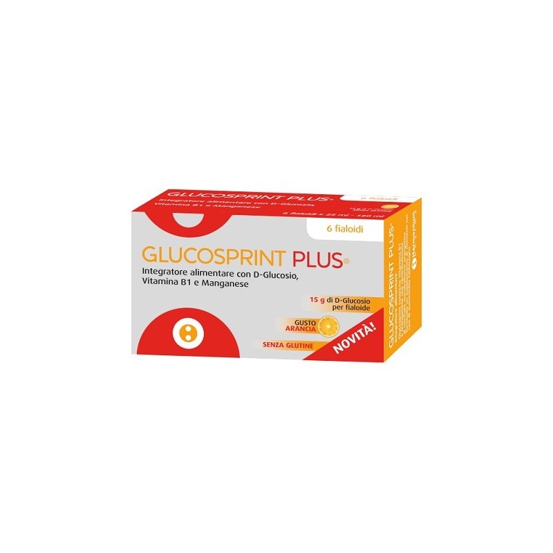 Glucosprint plus arancia 6 fialoidi da 25 ml