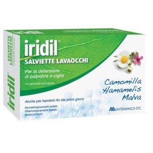Iridil 14 salviette lavaocchi monouso azione emoliente e rinfrescante