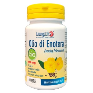 Longlife Olio Enotera Bio Integratore per Ciclo Mestruale - 60 Perle
