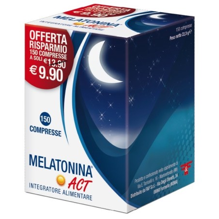 Melatonina Act 1mg Integratore per dormire - 150 compresse
