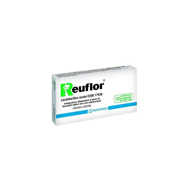 Italchimici Reuflor 10 Compresse Masticabili Aroma Limone