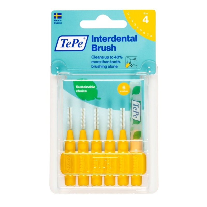 Tepe Scovolini Interdentali Gialli 0,70mm - 6 Pezzi Tepe Scovolini Interdentali Gialli 0,70mm - 6 Pezzi