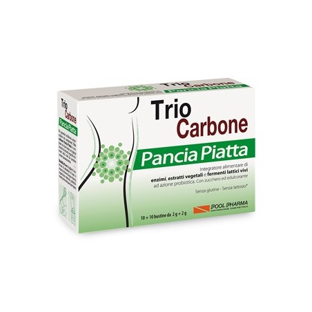 Pool Pharma Triocarbone Pancia Piatta 10 + 10 Bustine Pool Pharma Triocarbone Pancia Piatta 10 + 10 Bustine