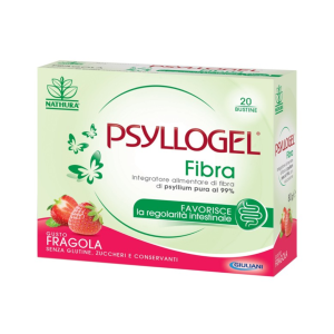 Psyllogel Fibra per la regolarità intestinale - 20 Bustine Gusto Fragola