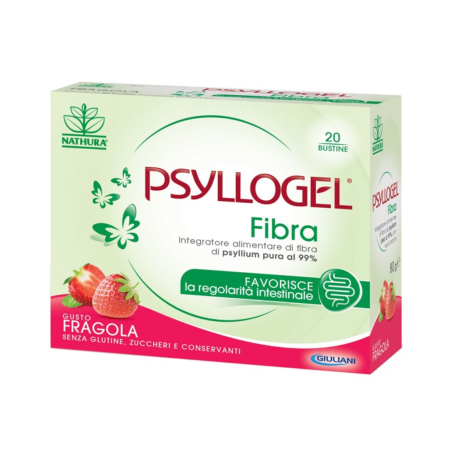 Psyllogel Fibra per la regolarità intestinale - 20 Bustine Gusto Fragola